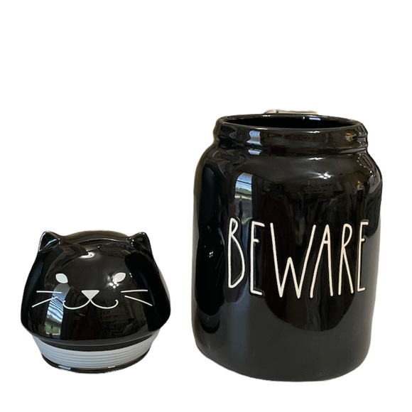 NEW Rae Dunn Baby BEWARE Canister 🐈‍⬛ - Picture 4 of 6